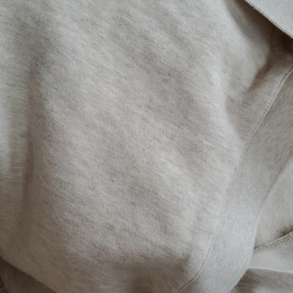 Samsoe Samsoe "Elli polo" long sleeve sweater. Heathered grey and cream. Size S. - Picture 6 of 12